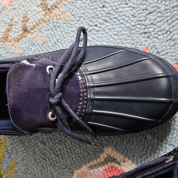 Speery Top Sider Bavy Blue Duck Boots - Picture 5 of 6